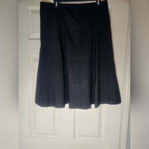 Theory Black A-Line Skirt